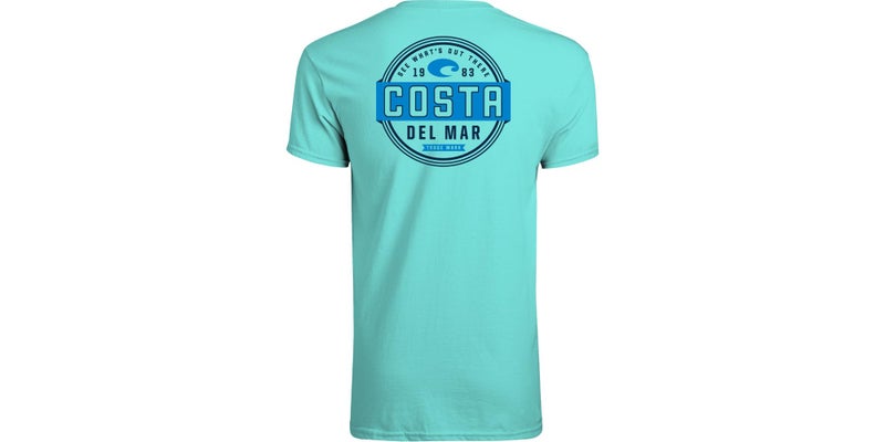 Costa Del Mar Prado Short Sleeve T Shirt, Caribbean, Medium - Image 1